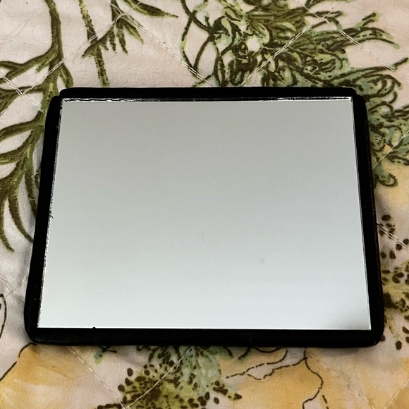 Bottega Veneta travel mirror Accessories - Vintage Bottega Veneta Black Leather Bound Travel Mirror